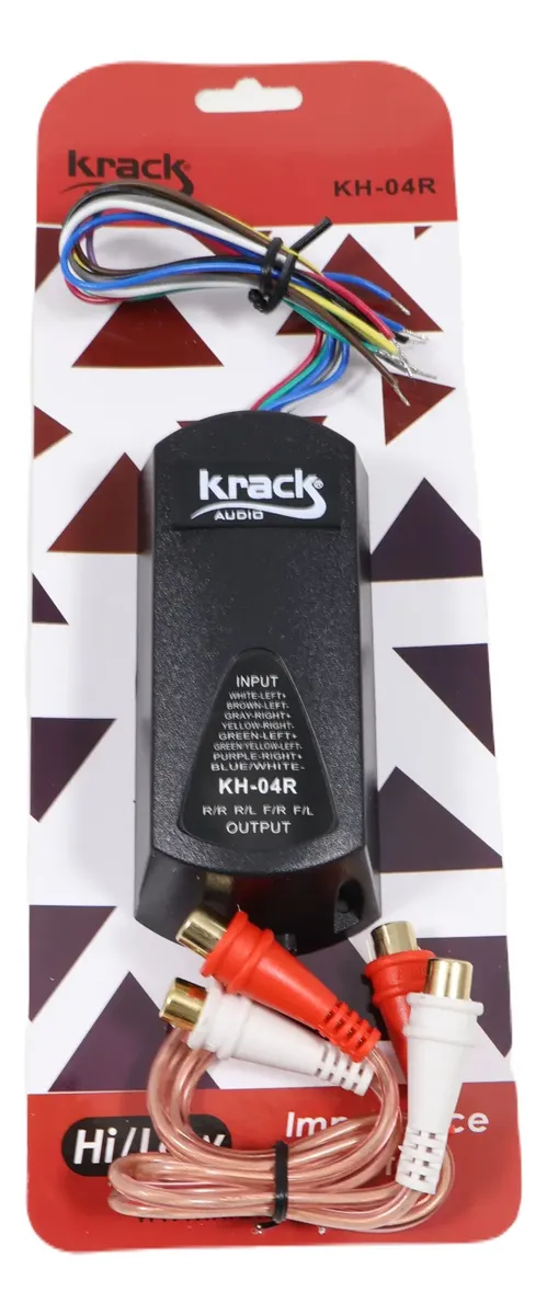 Adaptador Convertidor Alta A Baja Con Remoto 4 Canales Krack