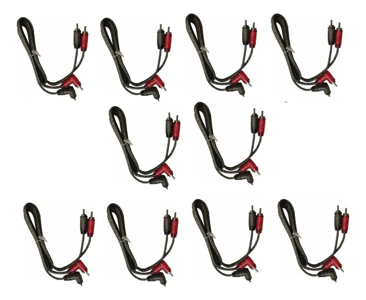 10 Pz Cable Rca Rock Series Rks-09rcax10 2 Ch 90cm = 3ft