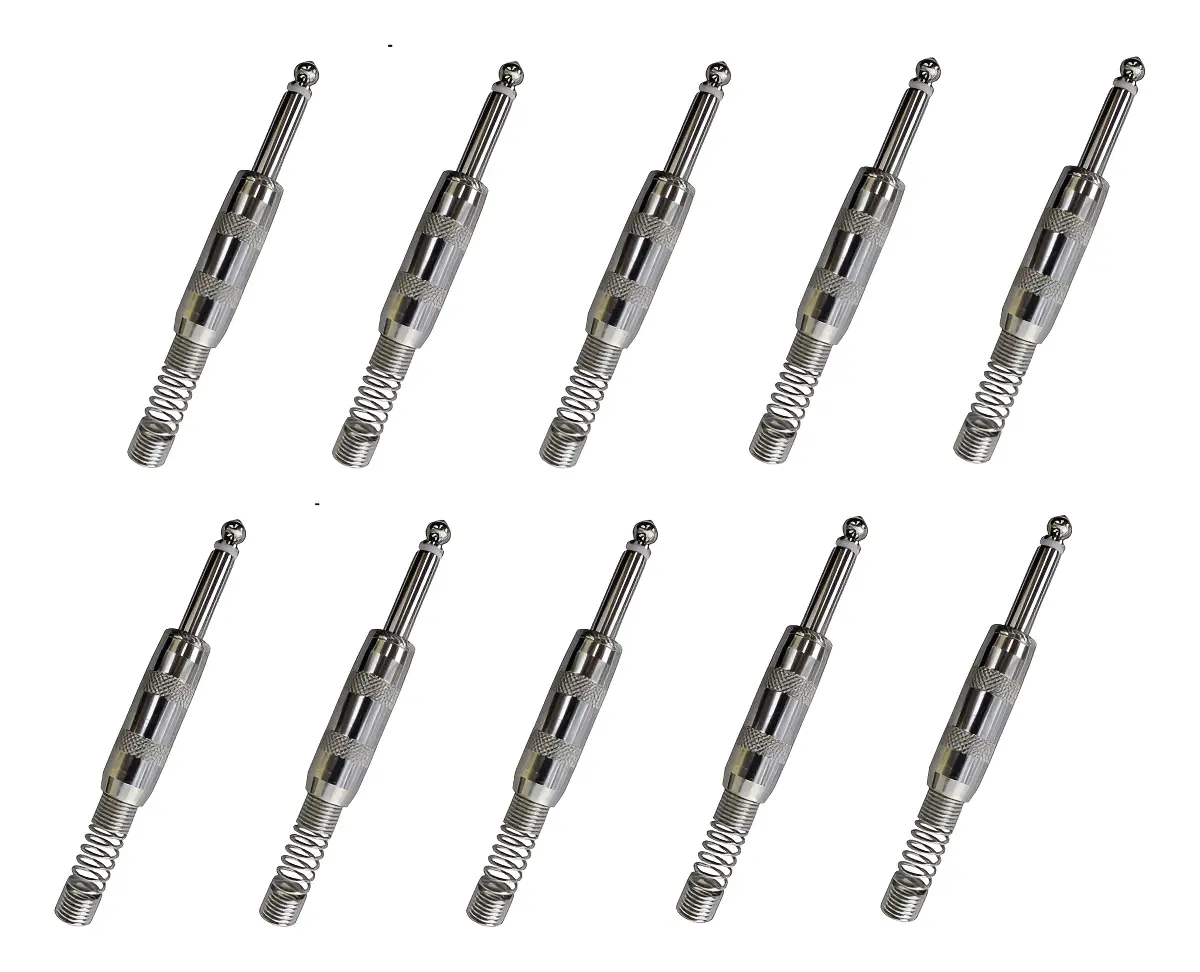 Conector Plug 6.3mm Kapton Pl-161mb Mono Baquelita 10pz