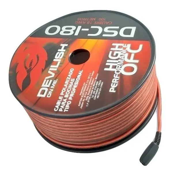 Cable Bocina Polarizado Devilish Dsc-180 Calibre 18 100mts