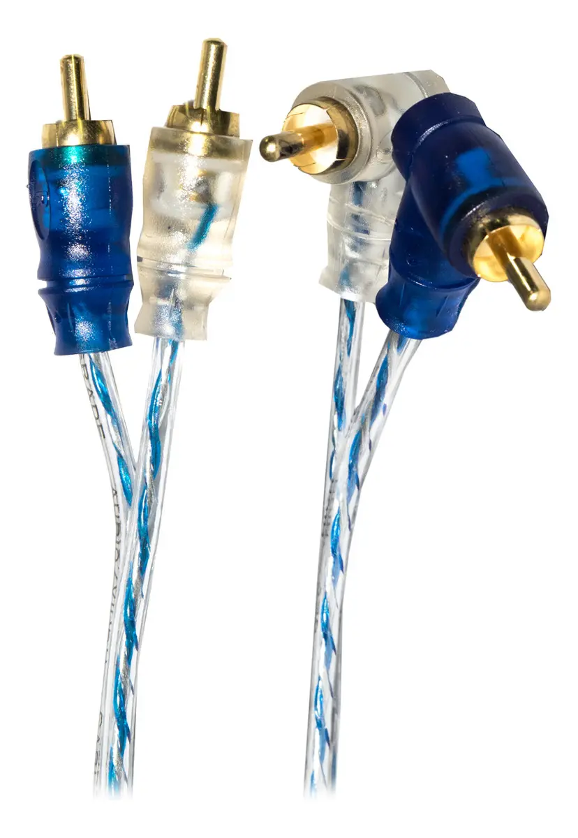 Cable De 2 Rca A 2 Rca Tipo L 3.65m Audiobahn Arca365gb
